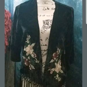 Abercrombie ONE SIZE Kimono Goth Emo Black